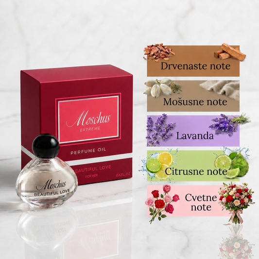 BEAUTIFUL LOVE MOŠUS ULJE 12ML note