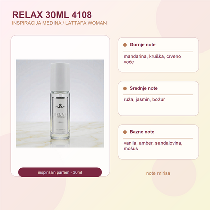 RELAX 30ML 4108 note mirisa - MEDINA / LATTAFA WOMAN