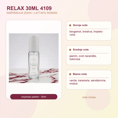 RELAX 30ML 4109 note mirisa - DOHA / LATTAFA WOMAN