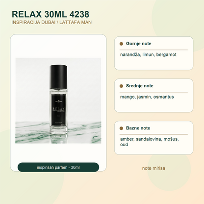 RELAX 30ML 4238 note mirisa - DUBAI / LATTAFA MAN
